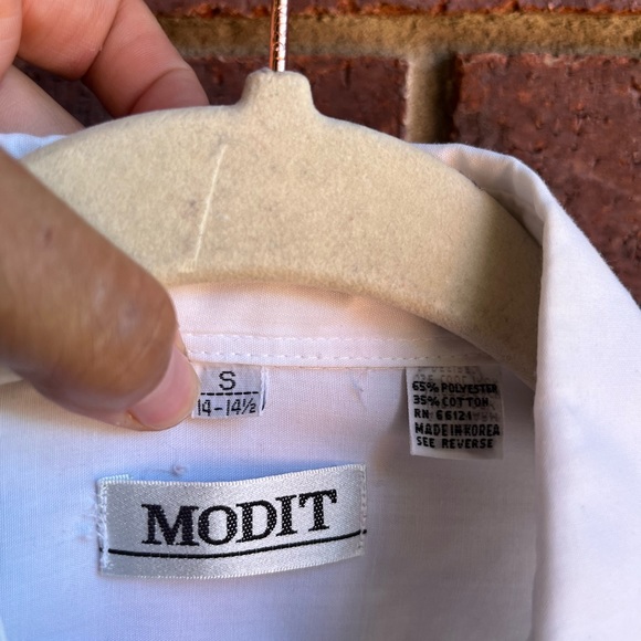 Vintage MODIT custom art painted southwestern print white button up shirt Small - Picture 9 of 11
